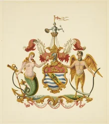 Wappen der Society of Merchant Venturers, ca. 1830
