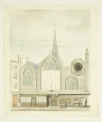 Kopie einer Zeichnung der alten Christ Church