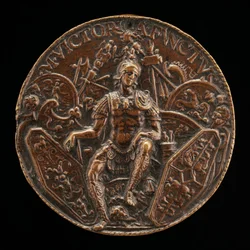 Mars umgeben von Trophäen