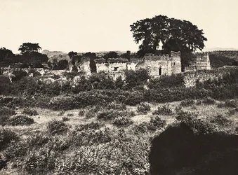 „Ein Imperium aufbauen“ im faschistischen Zeitalter: das Schloss von König Fasiladas in Gondar, Äthiopien, 09/05/1936