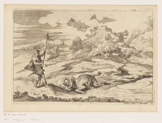 Landschaft mit Georg und dem Drachen Landschaften nach Tizian (Serientitel)