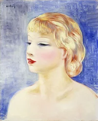 Blonde Frau