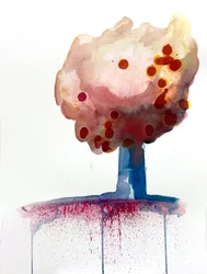 Rote Flecken