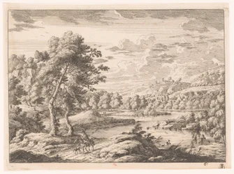 Landschaft mit Fluss