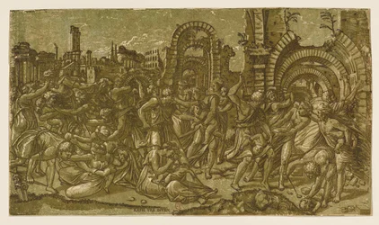 Der Kindermord zu Bethlehem nach Raffael, 1544.