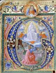 f.106v Historisierte Initiale 