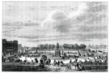 Die Gärten eines französischen Palastes von König Ludwig XV.