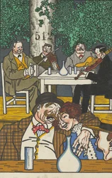 Beim Heurigen, 1911