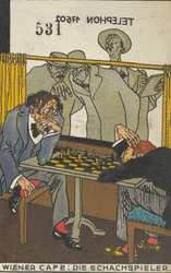 Wiener Café: Die Schachspieler, 1911