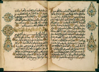 Ein in Maghribi-Schrift geschriebener Koran, Or. 1405, ff. 370v-371