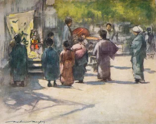 Vor dem Stand, ca. 1887, 1901