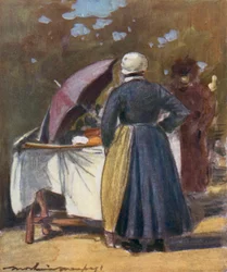 Ein Kuchenstand
