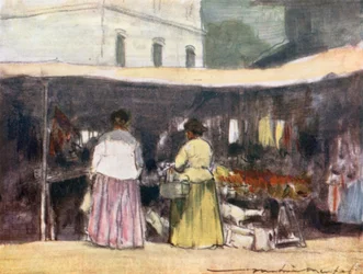 Ein Fischstand in Neuilly