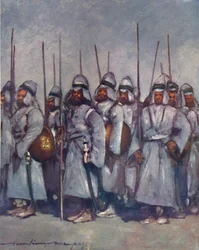 Gepolsterte Soldaten von Kishengarh, 1903