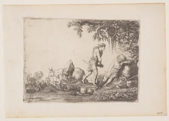 Merkur tötet Argus, aus Die Geschichte von Merkur und Argus