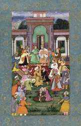 Gruppe von wirbelnden Derwischen, aus dem Großen Clive-Album, ca. 1595