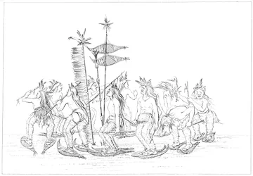 Chippewa Schneeschuhtanz, 1841
