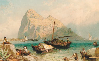 Der Felsen von Gibraltar, von Algeciras