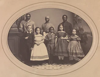 Befreite Sklaven aus Louisiana, gebracht von Colonel George H. Banks