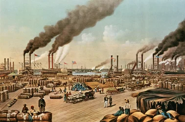 Der Kai - New Orleans, 1884