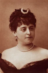 Sibyl Sanderson, amerikanische Sopranistin, Fotografie von Felix Nadar