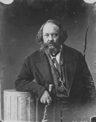 Mikhail Bakunin, russischer Revolutionär und Theoretiker des Anarchismus, ca. 1863