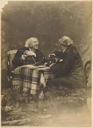 Nadar mit Marie-Eugene Chevreul an seinem hundertsten Geburtstag