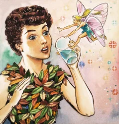 Tinkerbell warnt Peter Pan, Illustration aus 