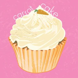 Karottenkuchen Cupcake, 2019