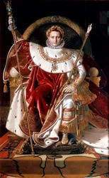 Napoleon auf seinem kaiserlichen Thron, 1804