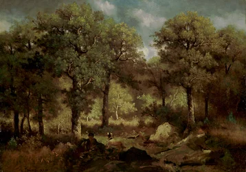 Waldinneres bei Fontainebleau; Im Wald von Fontainebleau