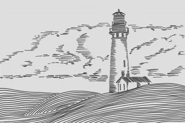 Küstenleuchtturm Landschaft