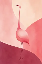 Eleganter Rosa Flamingo