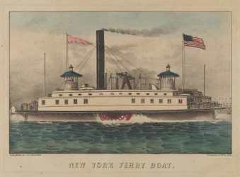 New Yorker Fährboot, ca. 1860-65