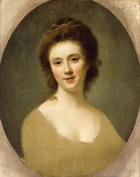 Porträt von Miss Sunning, Kopf und Schultern