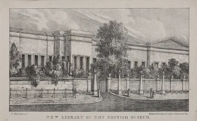 Ansicht der neuen Bibliothek im British Museum, ca. 1830