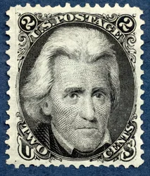 2c Andrew Jackson Neuauflage, 1875