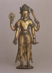 Statuette des hinduistischen Gottes Vishnu, ca. 1200