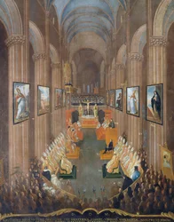 Eröffnungssitzung des Konzils von Trient 1545 (Detail)