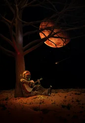 Astronauts rote Mondserenade