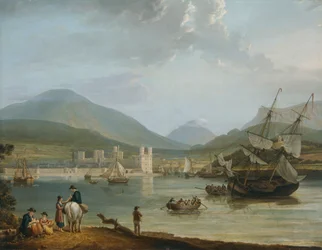 Caernarvon Castle und Bucht