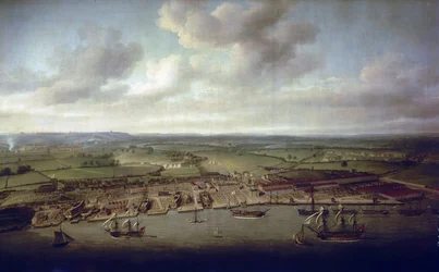 Die Docks und Werften von Woolwich (England), die Werft der königlichen Gebäude seit dem 16. Jahrhundert