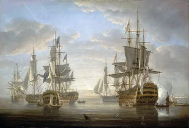 Die Kriegsflotte, in der Horatio Nelson (1758-1805) während der Revolutions- und Napoleonischen Kriege (1793-1805) Kapitän war