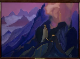 Der Prophet Mohammed auf dem Berg Hira.