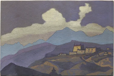 Kloster in der Provinz Tsang, Tibet, 1936