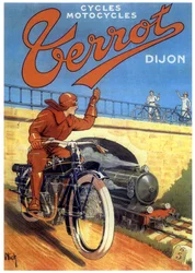 Terrot Motorräder in Dijon, Werbung