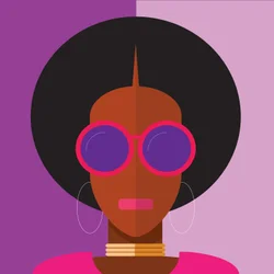 Afro-Mädchen
