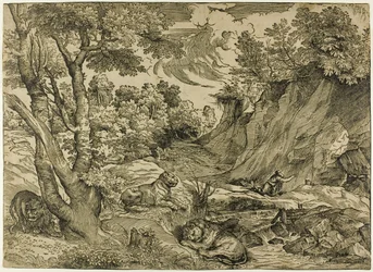 Der heilige Hieronymus in der Wildnis
