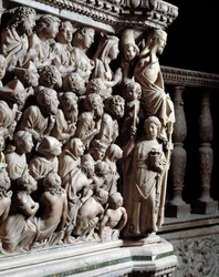 Jüngstes Gericht, die Auserwählten (Detail)