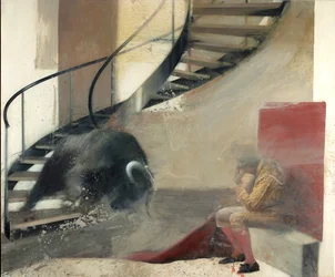 Stufenbulle mit Stierkämpfer I